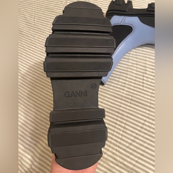 GANNI Women's Blue Creepers Chelsea Boots Size IT 35/US 5 - Picture 2 of 5